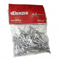 Маленькое фото товара - Заклепки DERZHI алюминиевые, 4,0х14мм (50шт) (1/1) 1-4014-50. Вариант №2