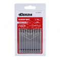 Маленькое фото товара - Набор бит (насадка) TORX T30 L70 мм (10 шт) легир.сталь S2 Derzhi (1/80) 3230710. Вариант №3
