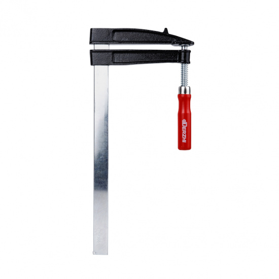 Большое фото товара - Струбцина F-обр. 300х120х365 мм, дерев.рук. DERZHI (1/20) 608385, 608385. Вариант №1